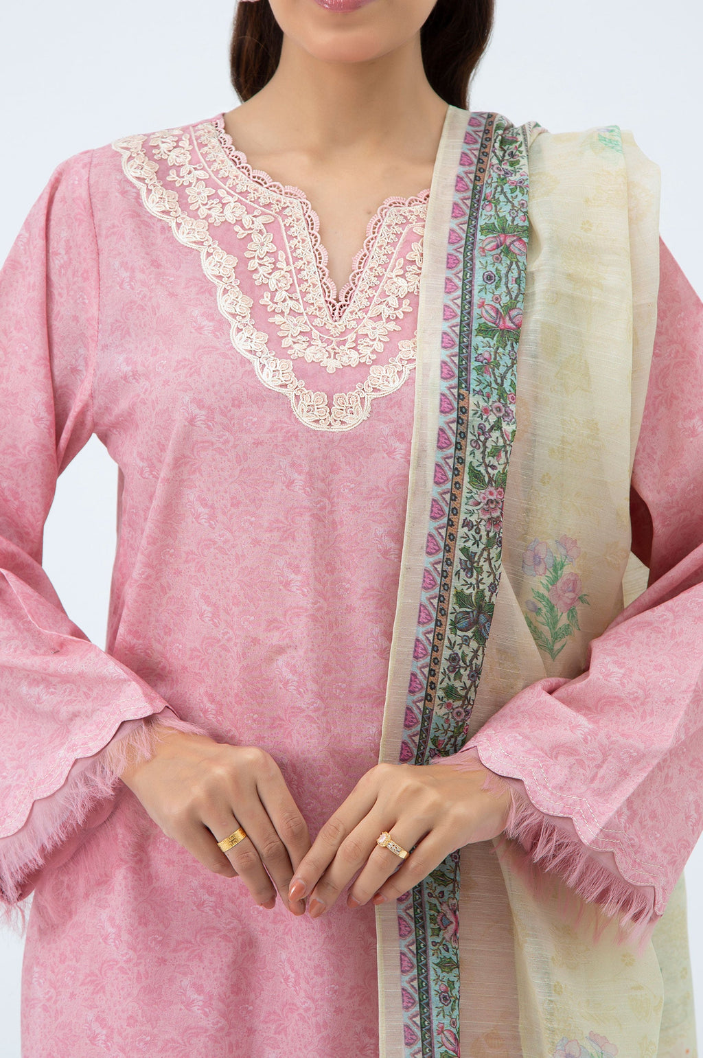 STITCHED EMBROIDERED LAWN SUIT (FACTORY E-OUTLET)