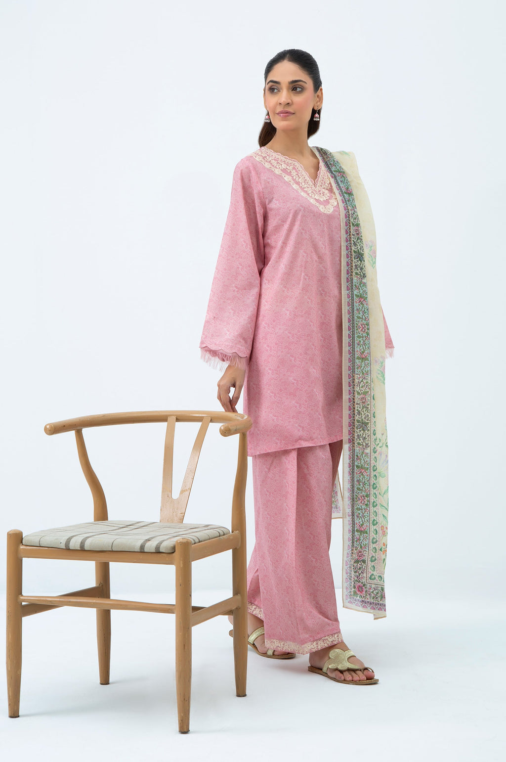STITCHED EMBROIDERED LAWN SUIT (FACTORY E-OUTLET)
