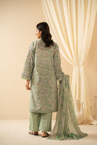 STITCHED EMBROIDERED CHIKANKARI LAWN SUIT