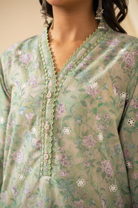 STITCHED EMBROIDERED CHIKANKARI LAWN SUIT