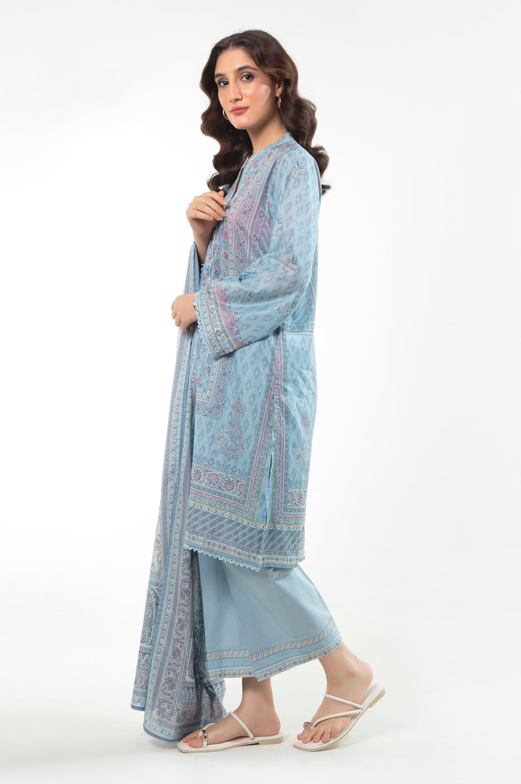 PRINTED LAWN STITCHED SHIRT BOTTOM