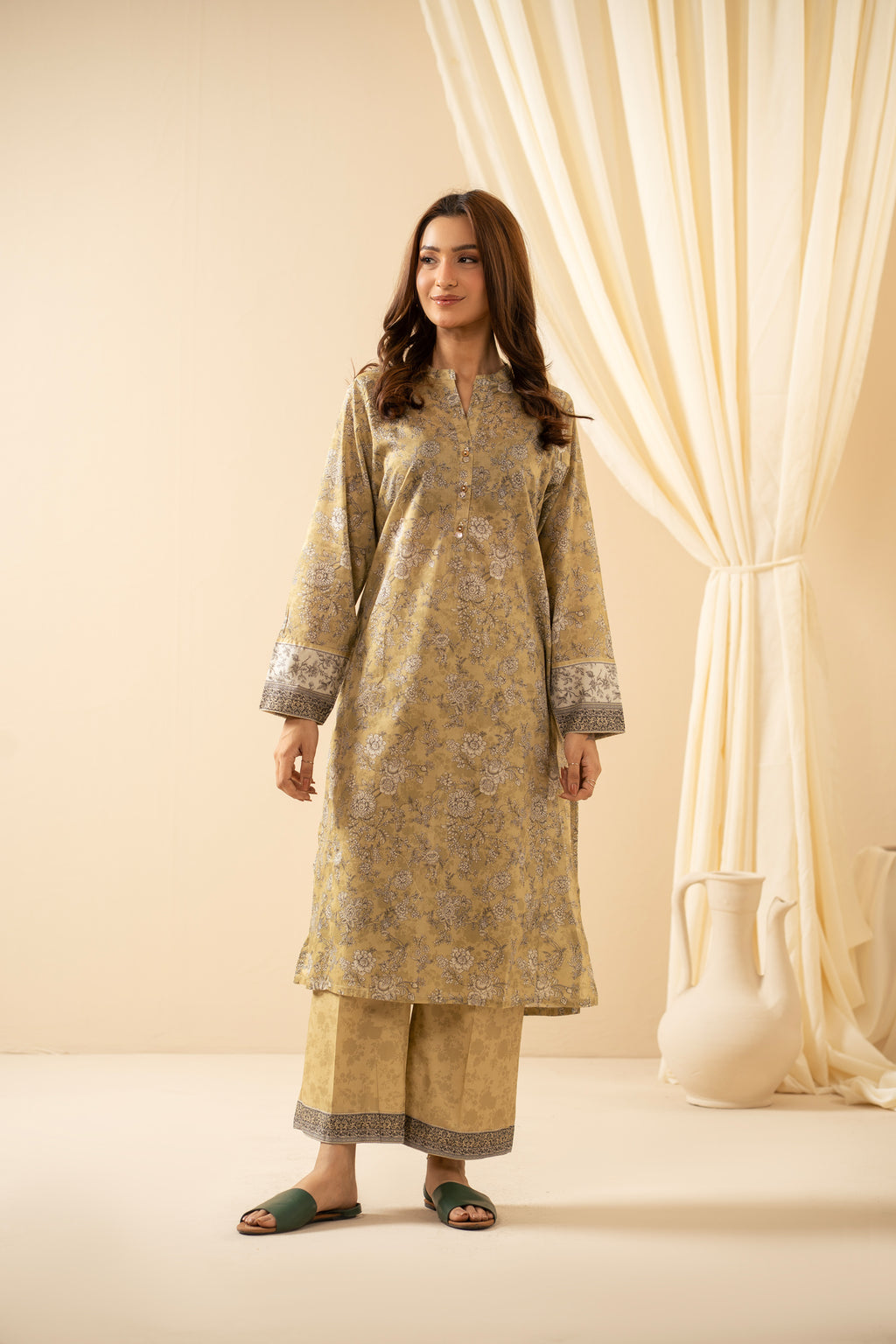 STITCHED DIGITAL PRINTED LAWN SUIT