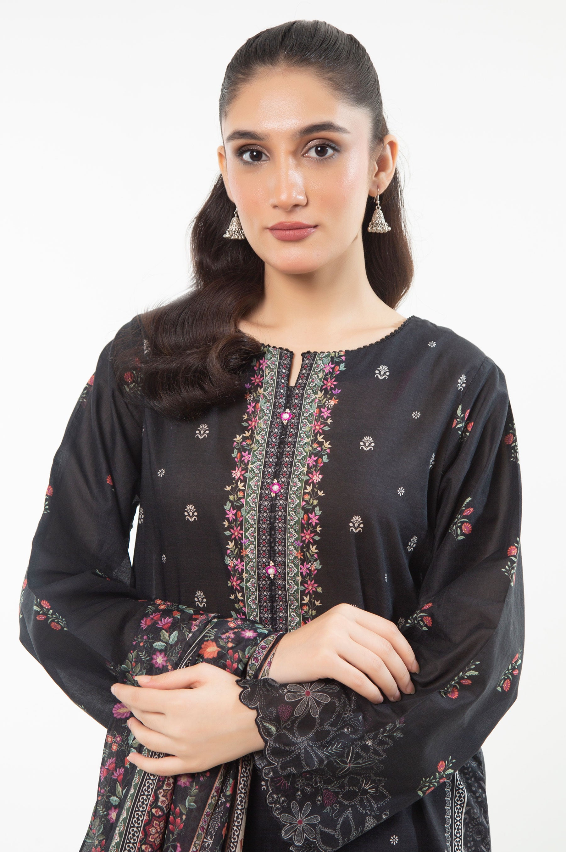 STITCHED PRINTED LAWN SUIT