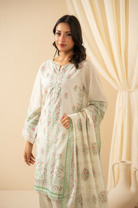 EMBROIDERED LAWN STITCHED 3 PIECE SUIT