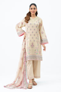 EMBROIDERED LAWN STITCHED 3 PIECE SUIT