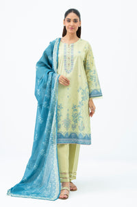 STITCHED EMBROIDERED CAMBRIC SUIT (FACTORY E-OUTLET)