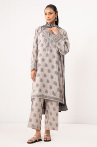 PRINTED RAW SILK STITCHED SHIRT BOTTOM