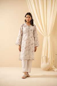 EMBROIDERED CHIKANKARI LAWN STITCHED 3 PIECE SUIT