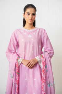 Stitched 3 Piece Embroidered Lawn Suit