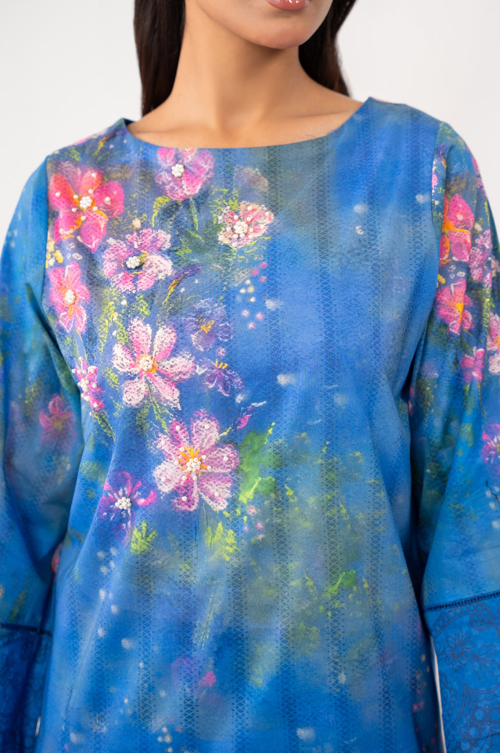 Stitched 3 Piece Digital Printed Lawn Suit
