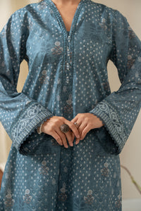 STITCHED EMBROIDERED CAMBRIC SUIT