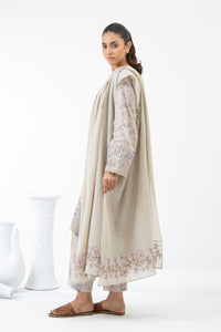 STITCHED EMBROIDERED CAMBRIC SUIT