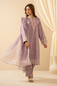 STITCHED EMBROIDERED 3-PIECE SUIT