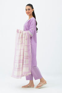 STITCHED EMBROIDERED CAMBRIC SUIT