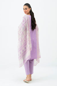 STITCHED EMBROIDERED CAMBRIC SUIT