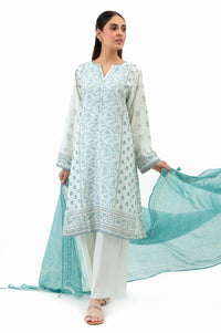 STITCHED EMBROIDERED RAW SILK SUIT