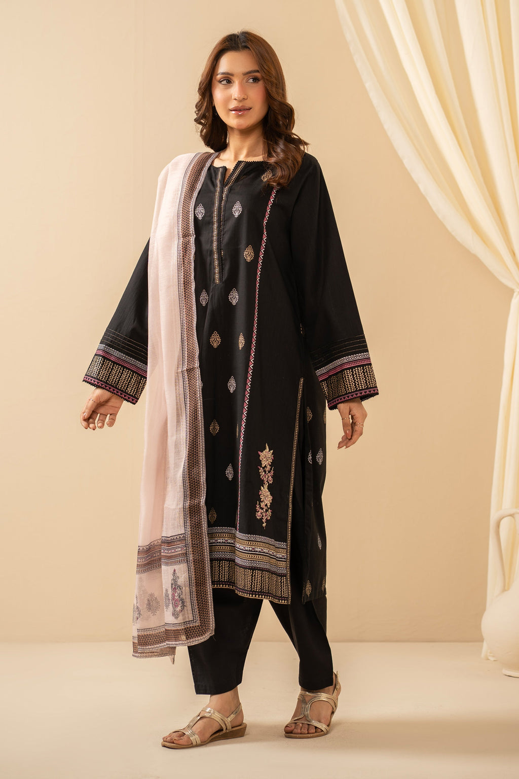 PRINTED BOTH SIDE SLUB STITCHED SHIRT BOTTOM