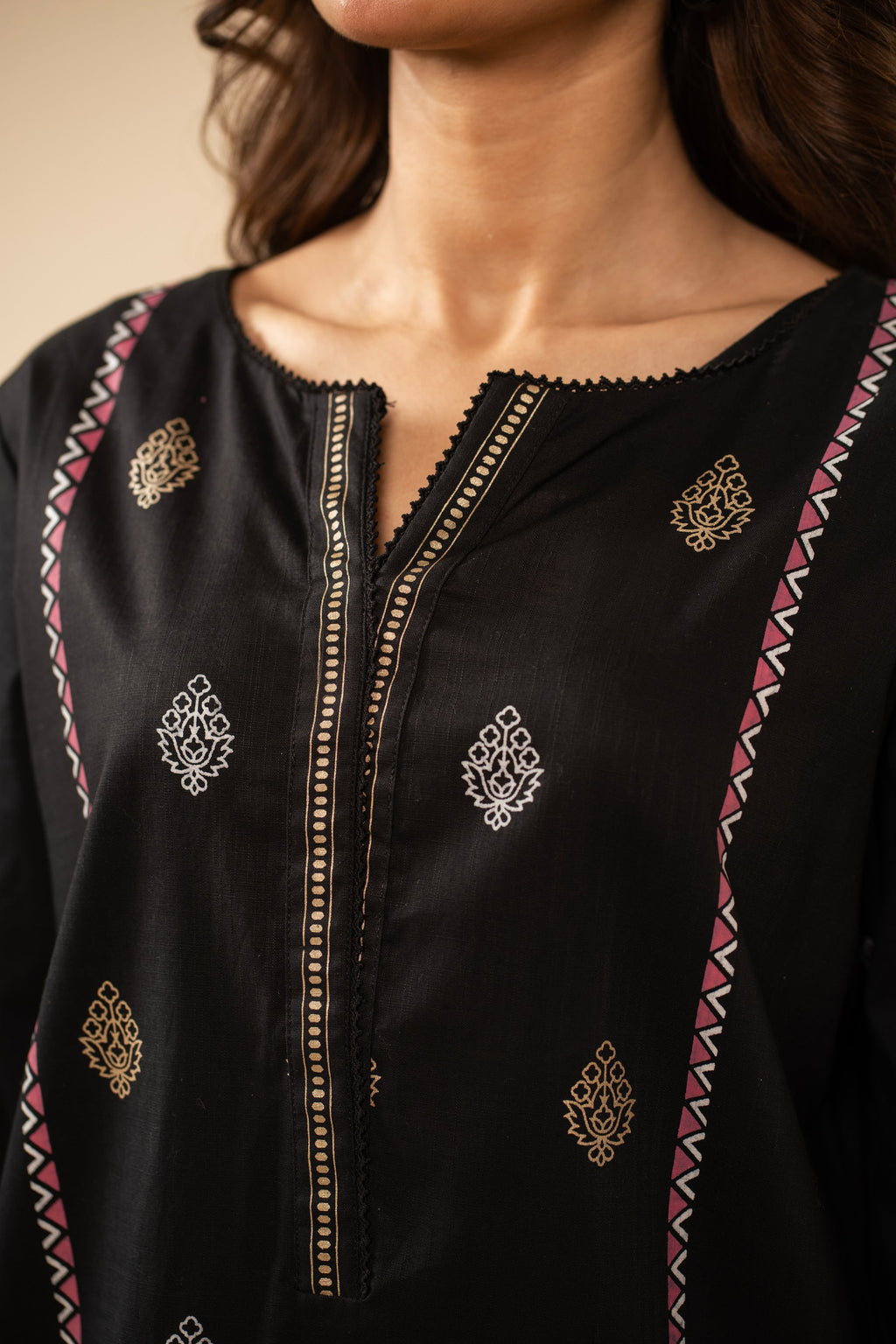 PRINTED BOTH SIDE SLUB STITCHED SHIRT BOTTOM