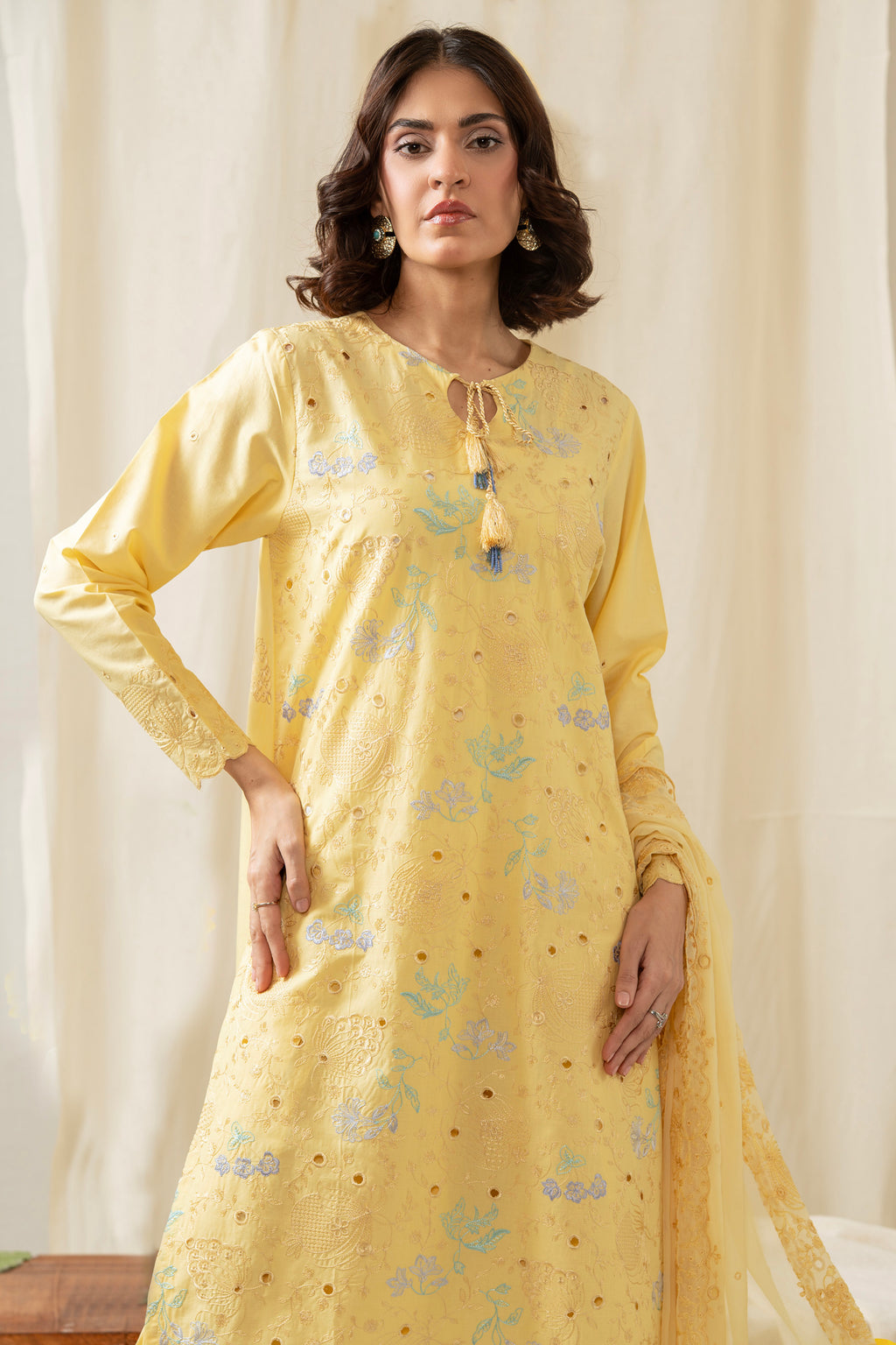 EMBROIDERED LAWN STITCHED 3 PIECE SUIT