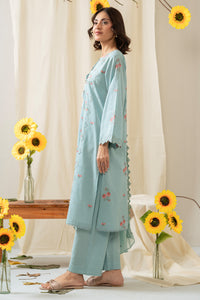 EMBROIDERED LAWN STITCHED 3 PIECE SUIT