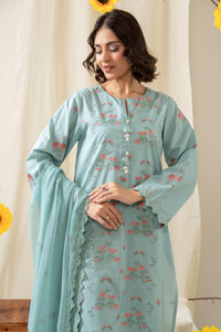 EMBROIDERED LAWN STITCHED 3 PIECE SUIT