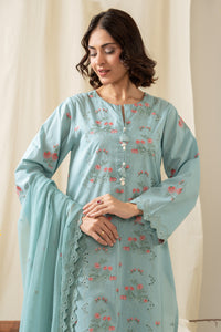 EMBROIDERED LAWN STITCHED 3 PIECE SUIT