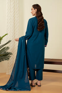 STITCHED DYED EMBROIDERED SUIT