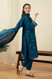 STITCHED DYED EMBROIDERED SUIT