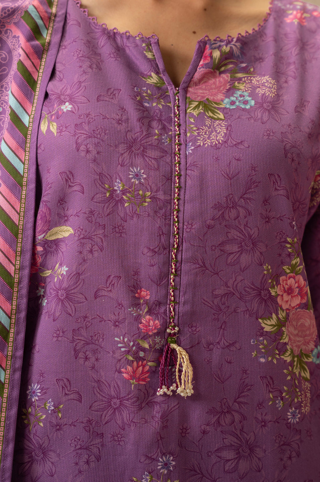 STITCHED PRINTED SUIT