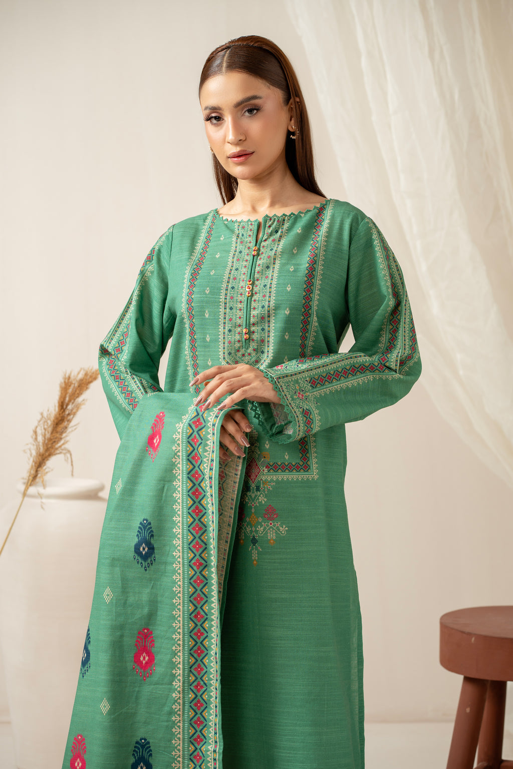 STITCHED PRINTED SUIT