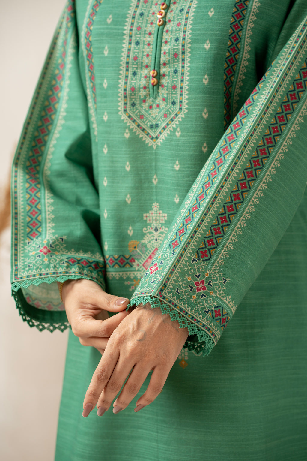 STITCHED PRINTED SUIT