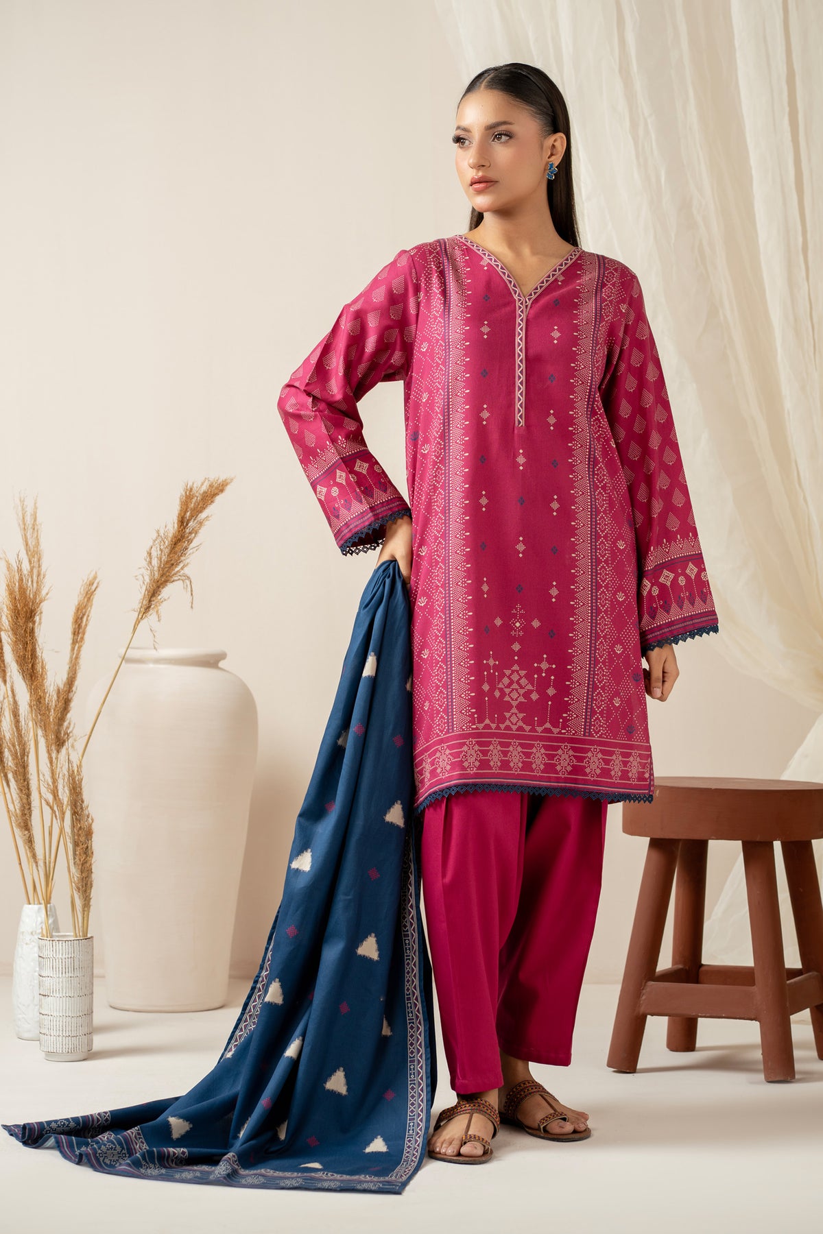 COTTEL STITCHED 3 PIECE SUIT