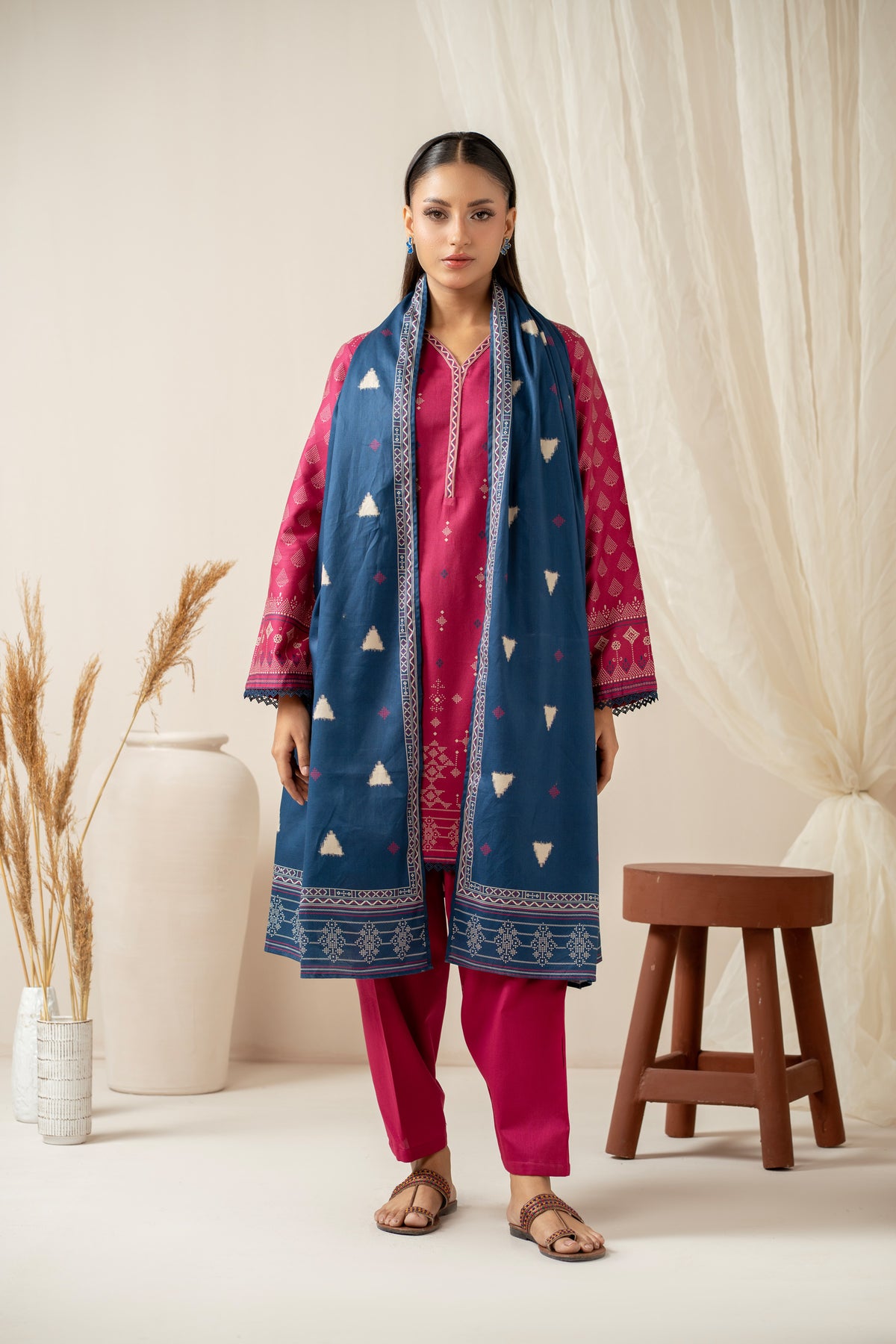 COTTEL STITCHED 3 PIECE SUIT