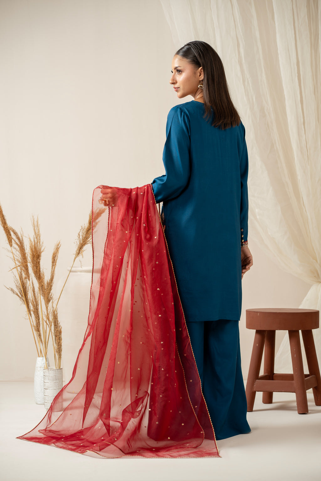 STITCHED EMBROIDERED SUIT