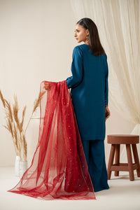 STITCHED EMBROIDERED SUIT