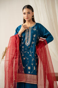 STITCHED EMBROIDERED SUIT