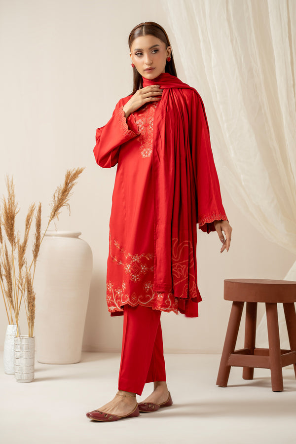 STITCHED EMBROIDERED SUIT