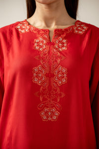 STITCHED EMBROIDERED SUIT