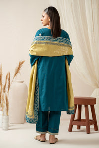 STITCHED EMBROIDERED SUIT (FACTORY E-OUTLET)