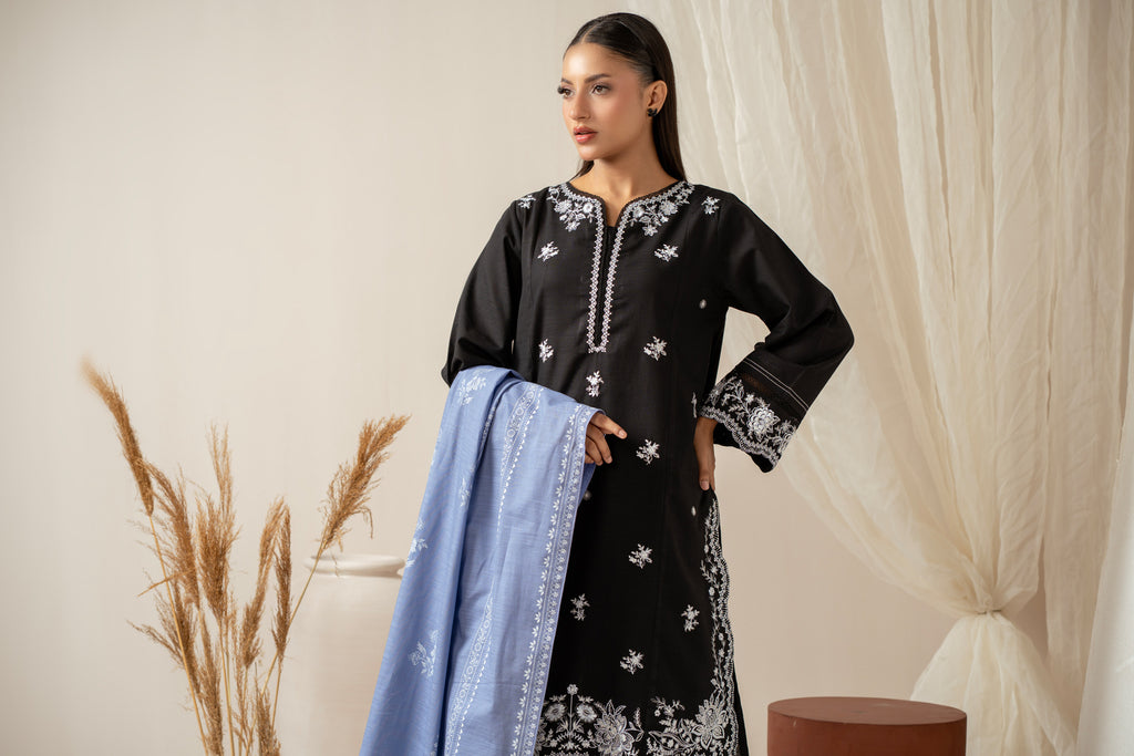 STITCHED EMBROIDERED SUIT