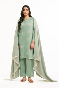 STITCHED DYED EMBROIDERED SUIT