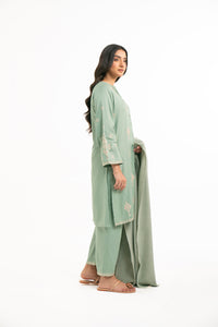 STITCHED DYED EMBROIDERED SUIT