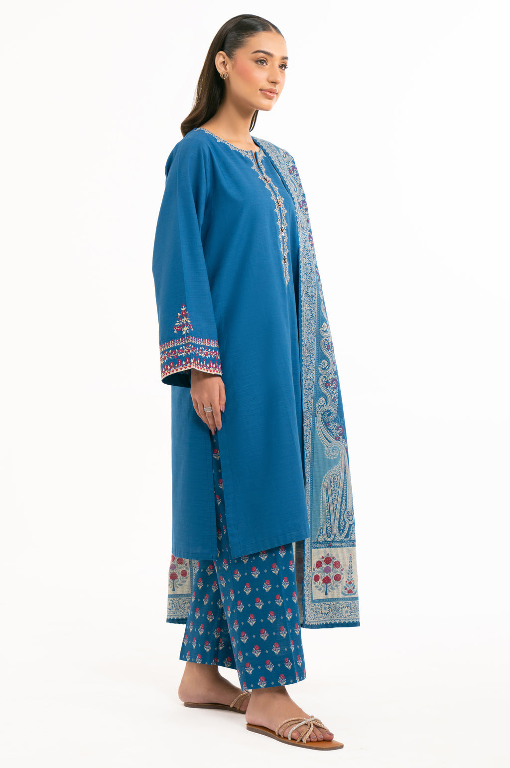 STITCHED EMBROIDERED SUIT