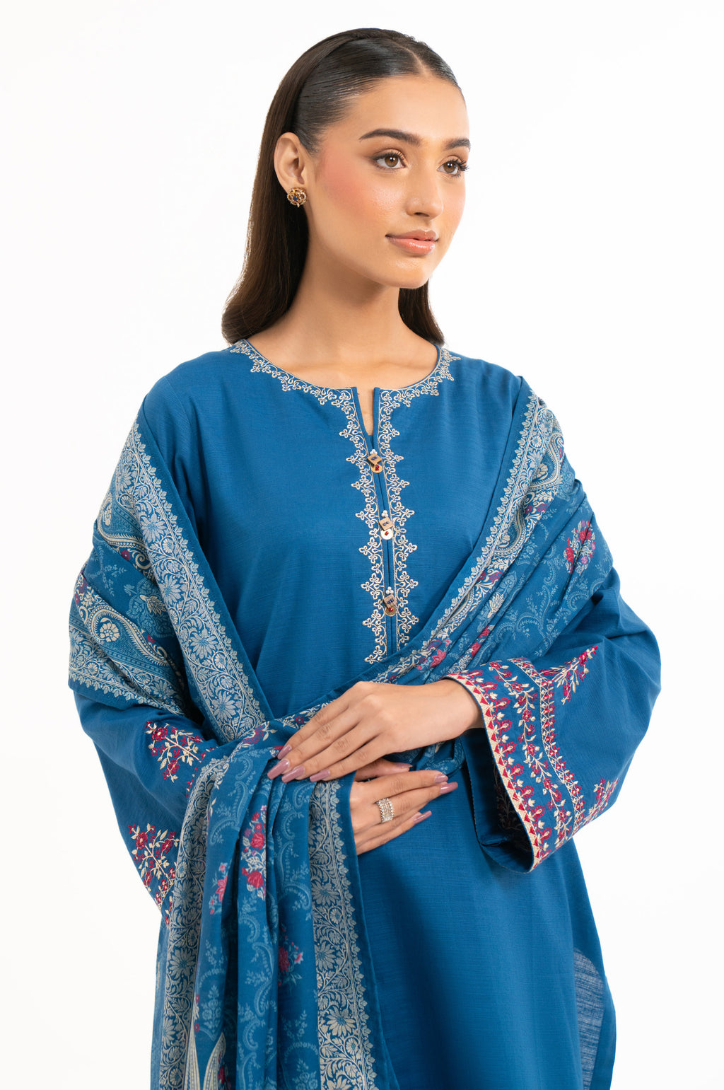 STITCHED EMBROIDERED SUIT