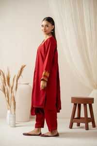 STITCHED EMBROIDERED SUIT