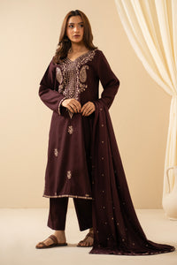 STITCHED 3 PIECE EMBROIDERED SUIT