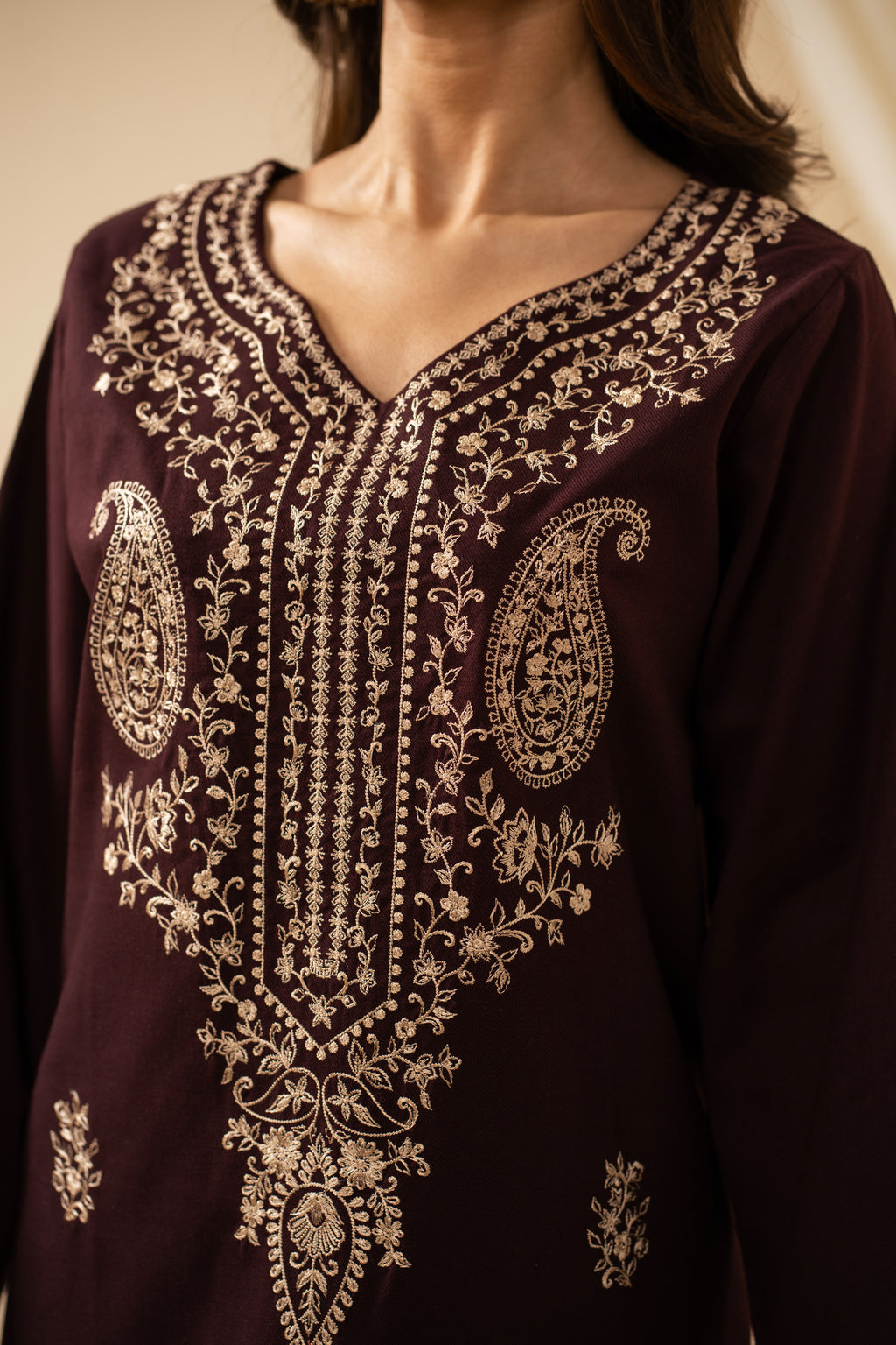 STITCHED 3 PIECE EMBROIDERED SUIT