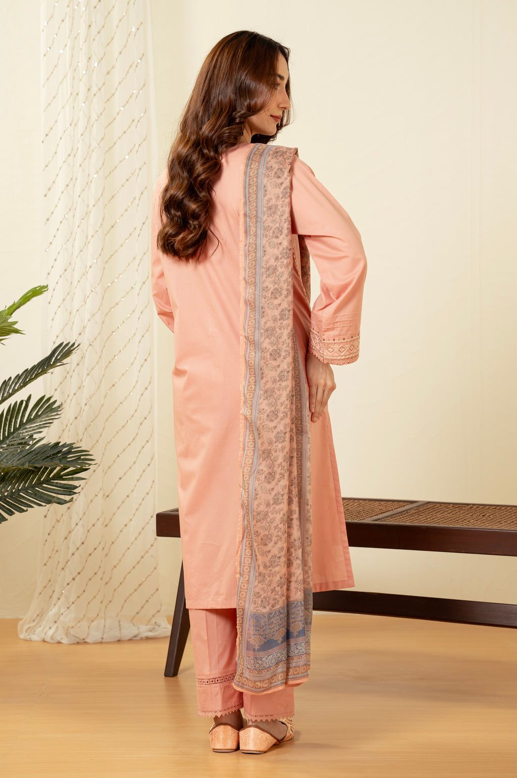 STITCHED EMBROIDERED SUIT