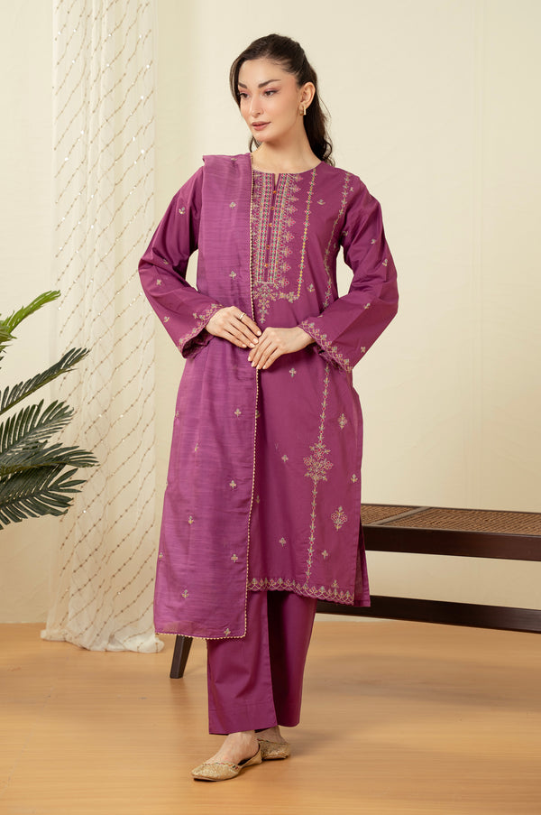 STITCHED EMBROIDERED SUIT