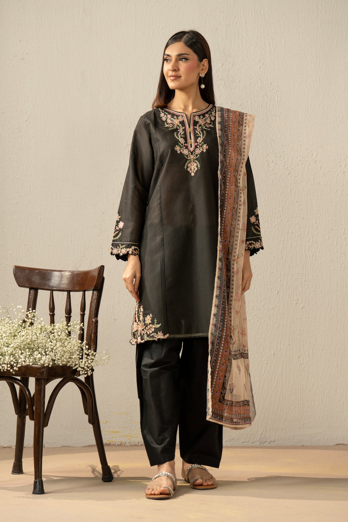 LAWN STITCHED 2 PIECE SUIT